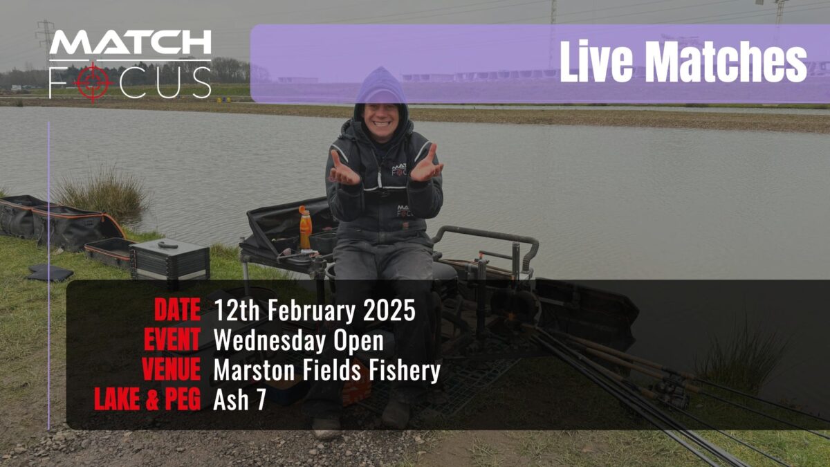 Live Match – Marston Fields Fishery 12th February 2025