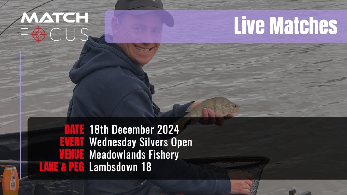 Live Match – Meadowlands Fishery 18th December 2024