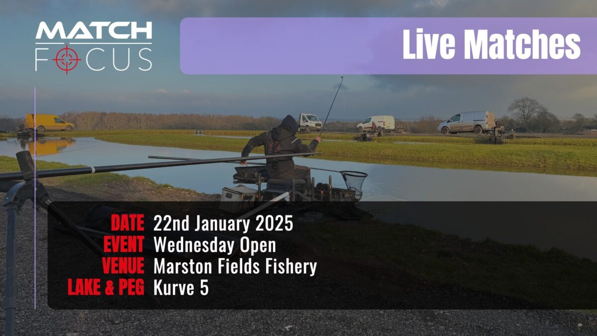 Live Match – Marston Fields Fishery 22nd January 2025